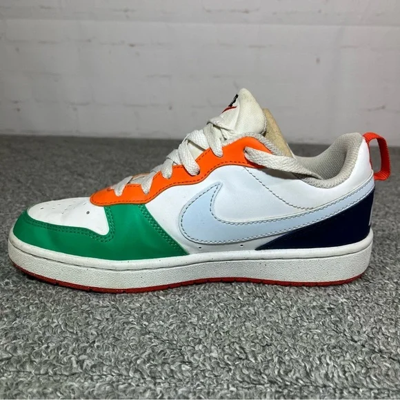 Nike Dunk Low GS Multi Color White Orange Green Sneakers Size 5Y FQ8373-902 - Picture 5 of 12